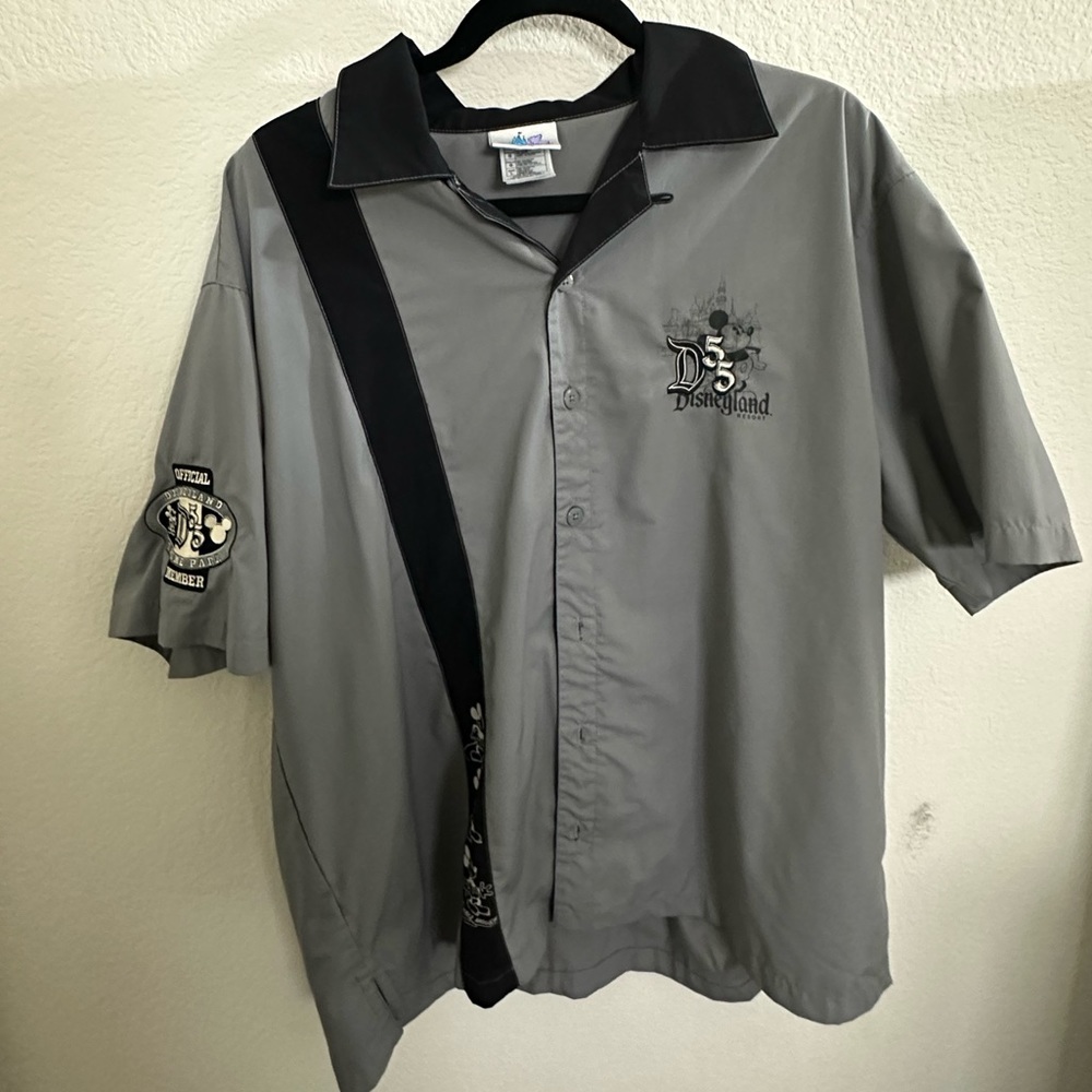 Rare Disneyland Official Cast Member 55th Anniversary Button-up